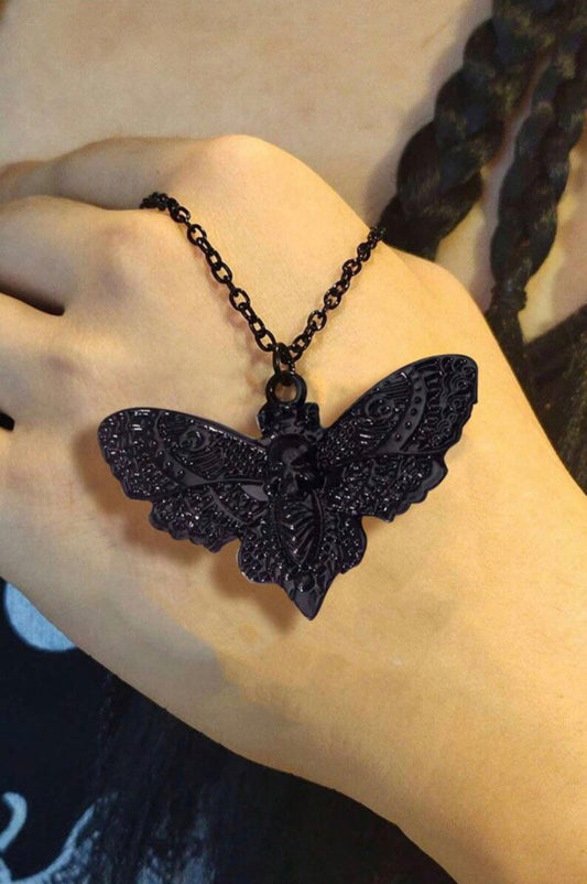 Black Moth Necklace