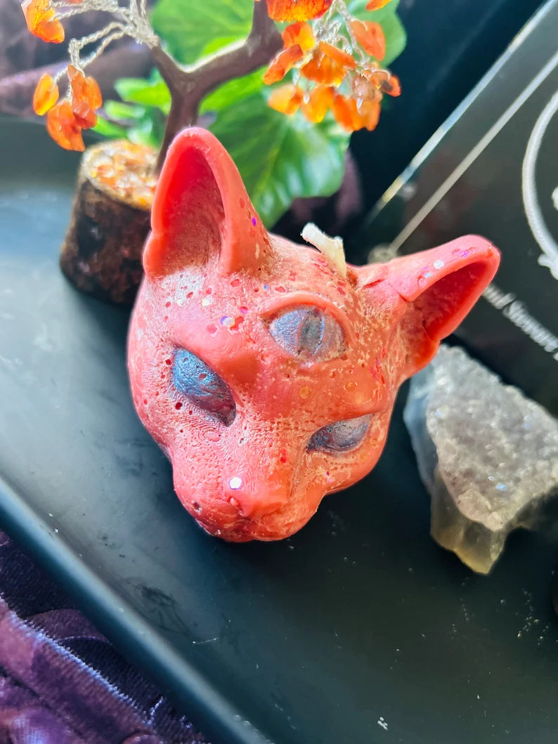 Psychic Sphinx Cat Candle